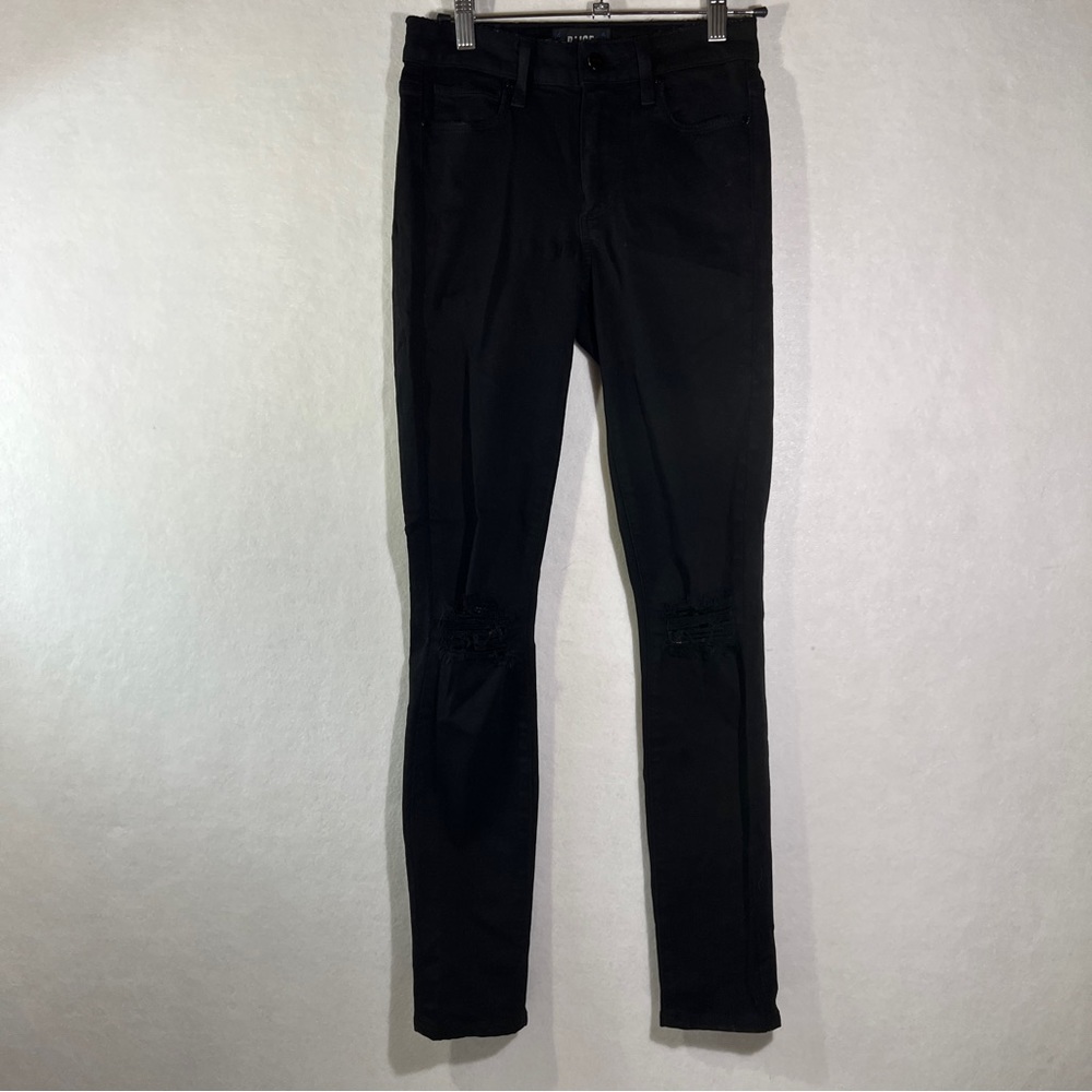Paige hoxton skinny jeans black coal ripped size 23